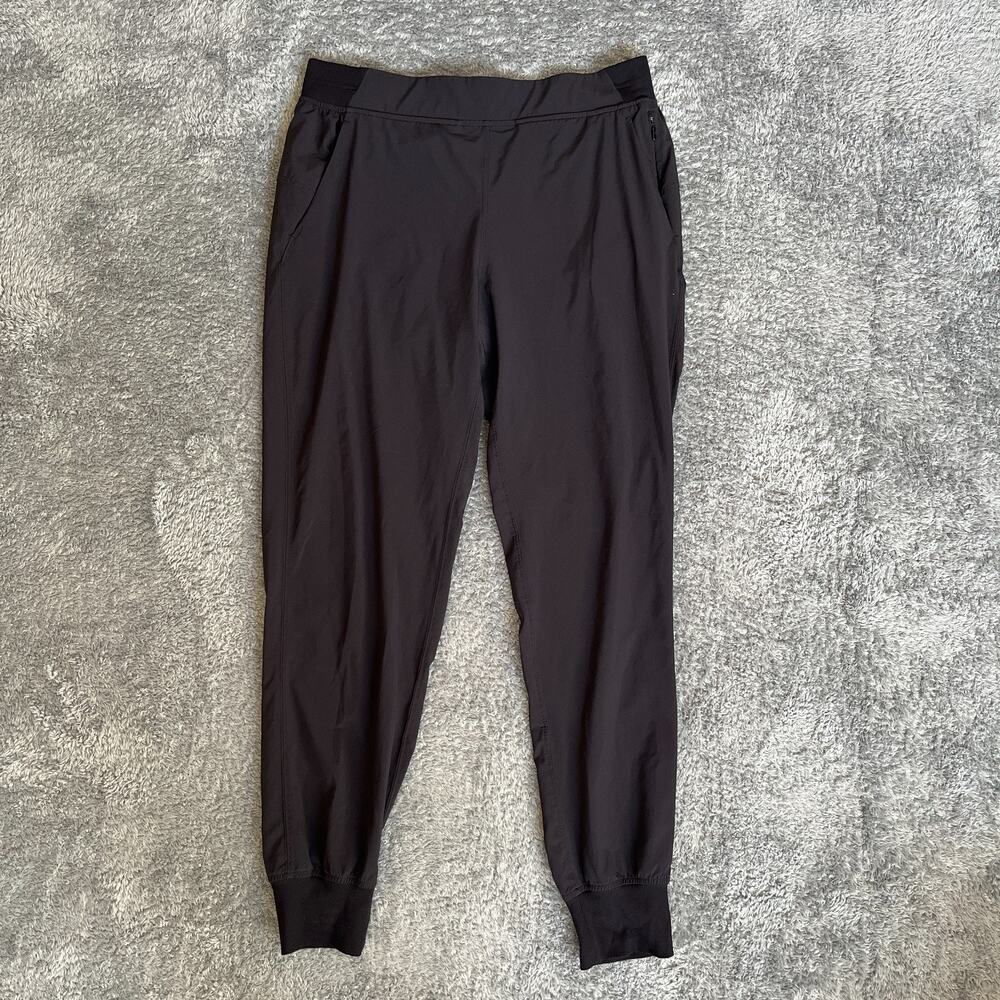Lululemon Black Performance Activewear Athletic Jogger Pants Women's Size 8